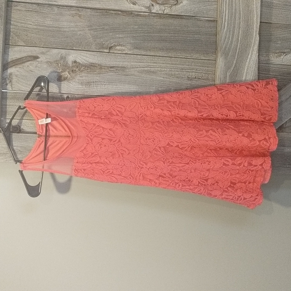 Women's Pink Lace Dress